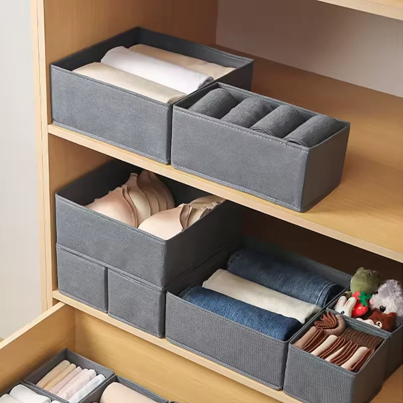 Caixa Organizadora de Gavetas – Compartimentos para Meias, Roupas Íntimas e Acessórios