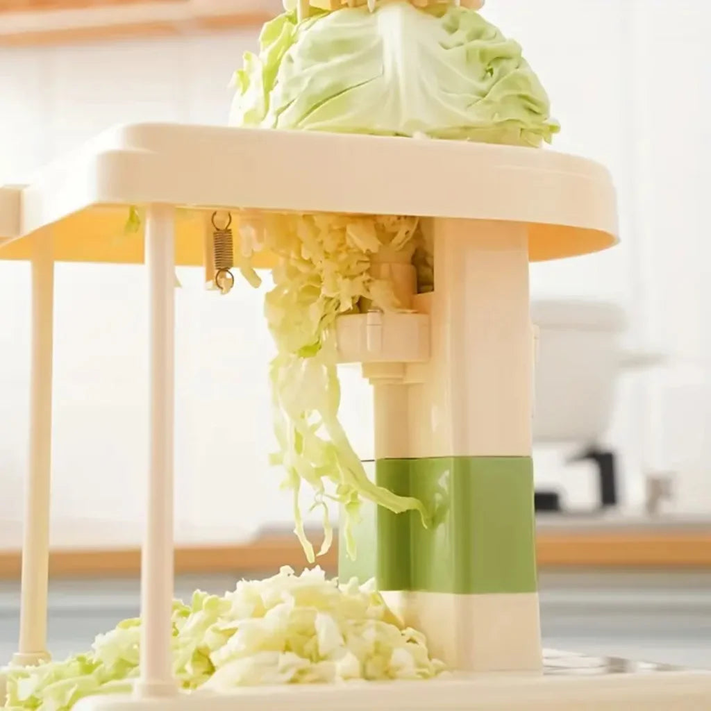 Mini Cortador de Legumes 2 Lâminas Manual - Prático Compacto Eficiente